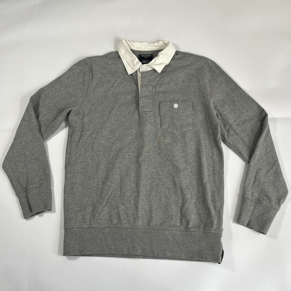 Todd Snyder Polo Sweater Cotton Long Sleeve USA Men's Medium